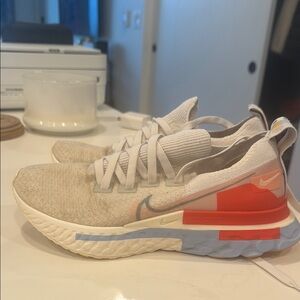 Nike React Running Shoes - White and Red